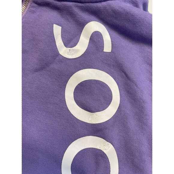 Taka Original Sociative 1/4 Zip Sweatshirt Men Large Purple - Picture 2 of 7